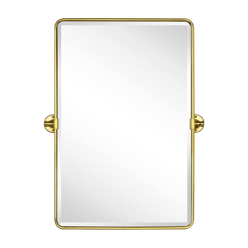 TEHOME Woodvale Rectangle Vertical Metal Wall Mirrors