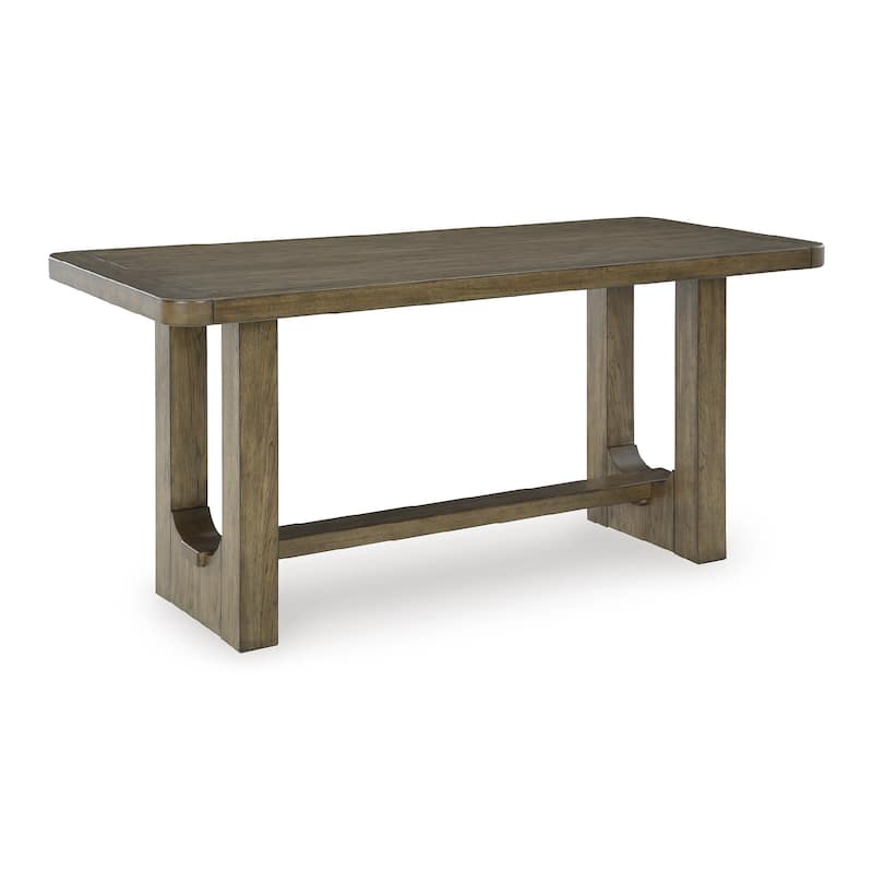 Signature Design by Ashley Cabalynn Light Brown Rectangular Dining Counter Table - 76"W x 34"D x 36"H