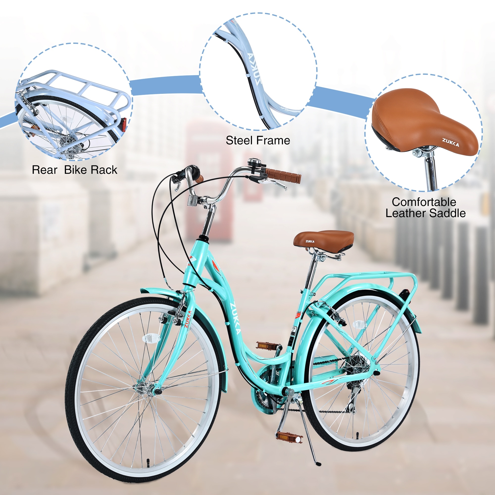 7 Speed Steel Frame Bicycle