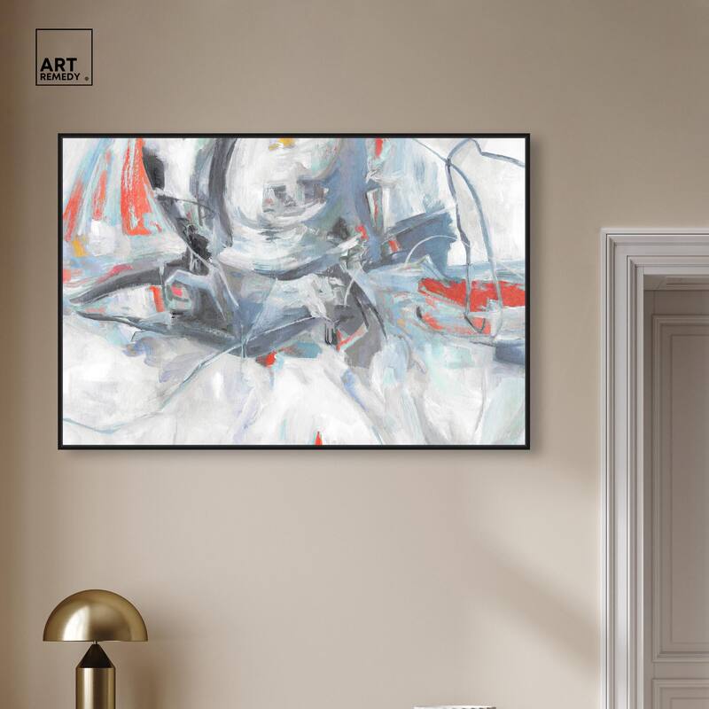 Grey Touches Canvas by Art Remedy