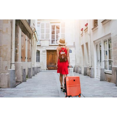 Lightweight Expandable 20-Inch Hardside Spinner Suitcase with TSA Lock