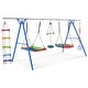 preview thumbnail 3 of 5, 5 in 1 Steel Outdoor Backyard Toddler Swing Set with Climbing Ladder