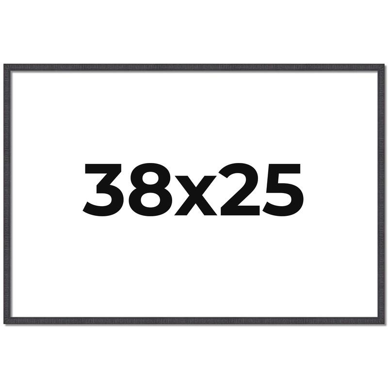 38x25 Frame Brown Solid Wood Picture Frame - Complete Modern Photo
