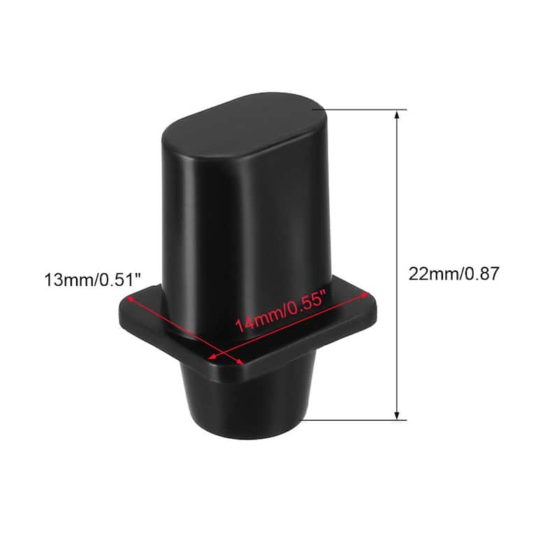 Oval 3 Way Toggle Switch Knob Tip Caps for Tele TL Electric Guitar 20pcs - Black
