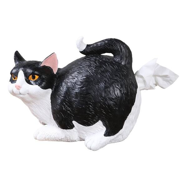 Shop Cat Butt Tissue Holder Black White Tuxedo Fits Standard