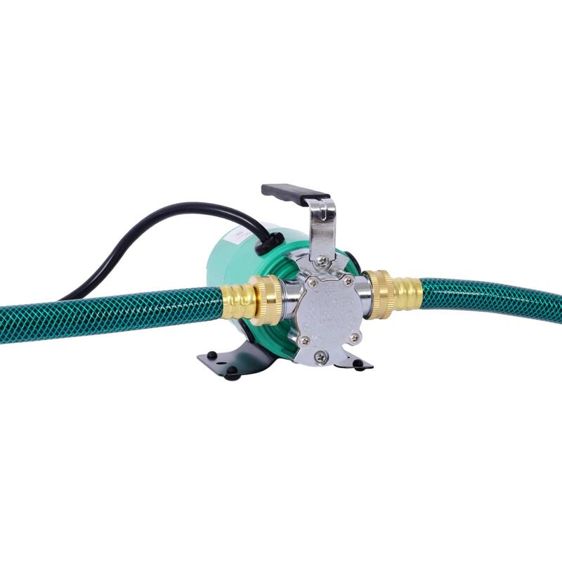 Portable Electric Water Transfer Pump with ON/OFF Switch, 6' Water Hose