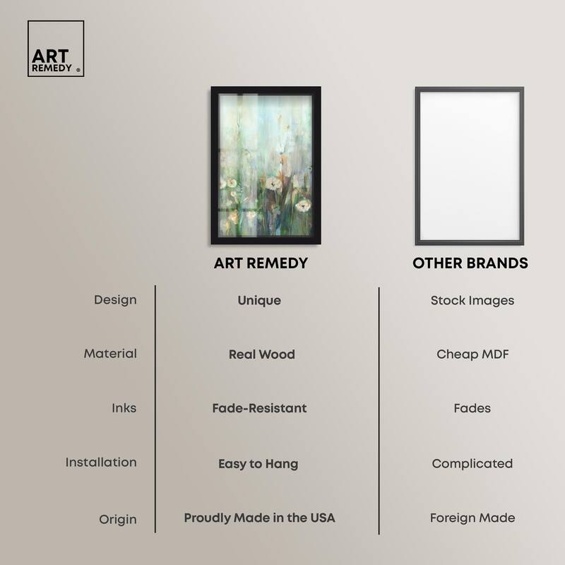 Harmony Green II Shadowbox by Art Remedy