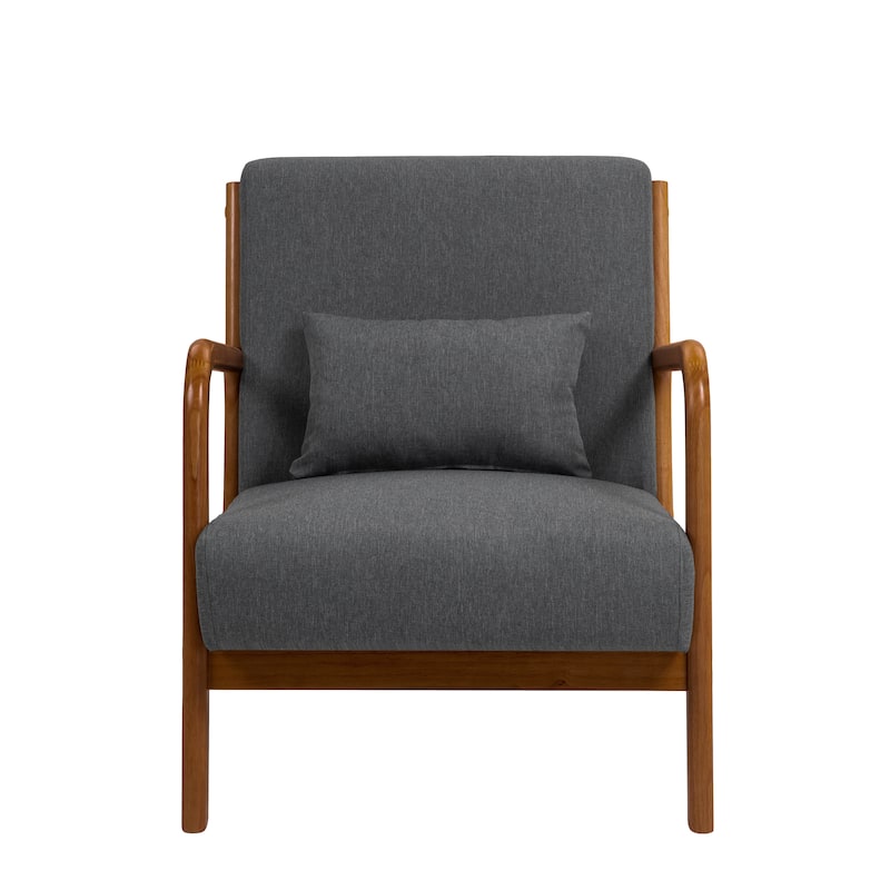 Upholstered Armchair Accent Chairs with Pillows Set of 2