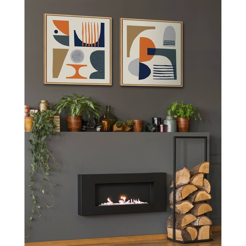 Kate and Laurel Sylvie Abstract Canvas by Rachel Lee of My Dream Wall