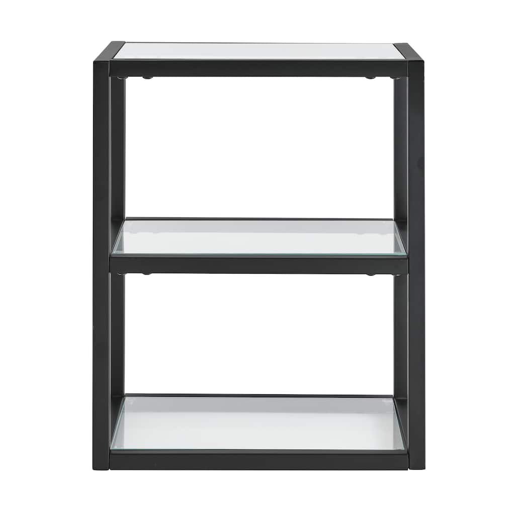Pierre 16"X20"X10" Wall-Mounted Linen Cabinet In Matte Black - 15.7" x 9.8" 19.7"