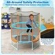 preview thumbnail 4 of 8, Gymax 60'' Trampoline for Kids w/ Gymnastic Bar Rings Foamed Handle No