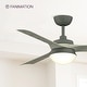 preview thumbnail 6 of 13, Fanimation Barlow 52 inch Indoor/Outdoor Ceiling Fan with LED CCT Select Light Kit and Remote