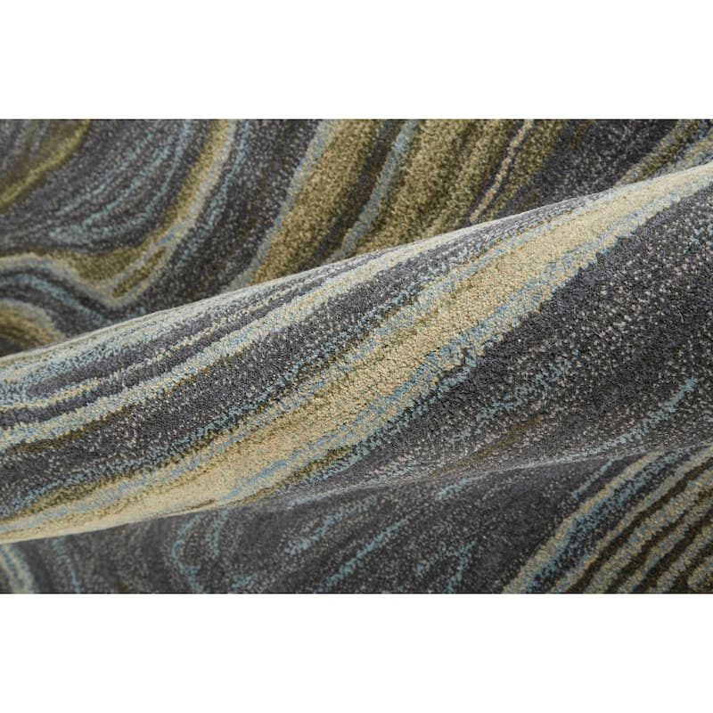 Grand Bazaar Nakita Hand Tufted Abstract Transitional Area Rug