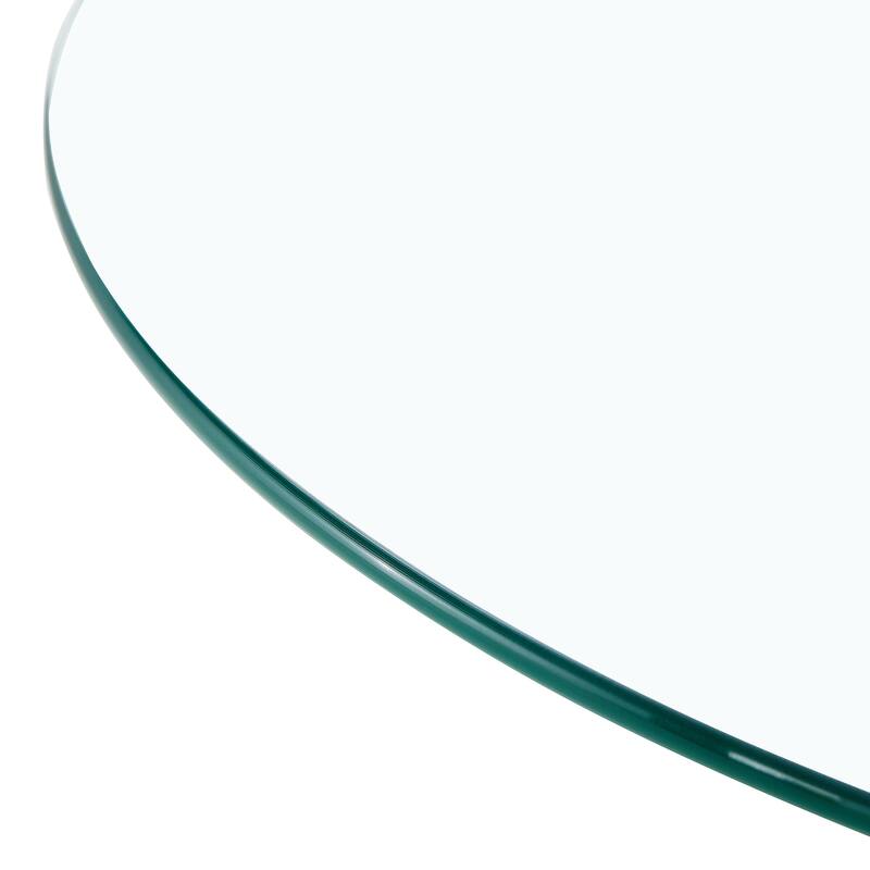 Diameter Glass Top And A Modern, Minimalist Round Dining Table With Metal Legs