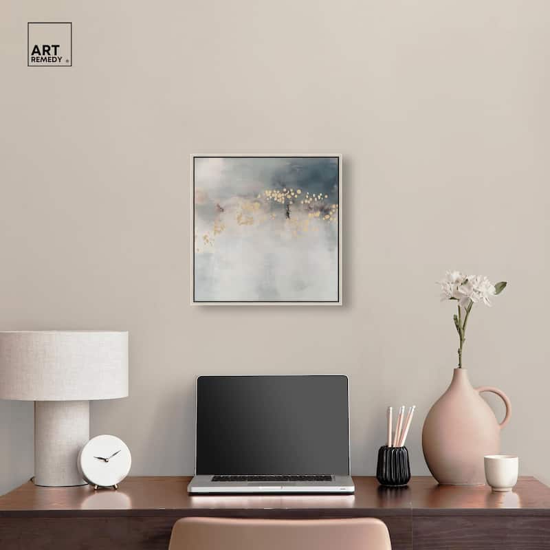 Golden Scatter Canvas by Art Remedy