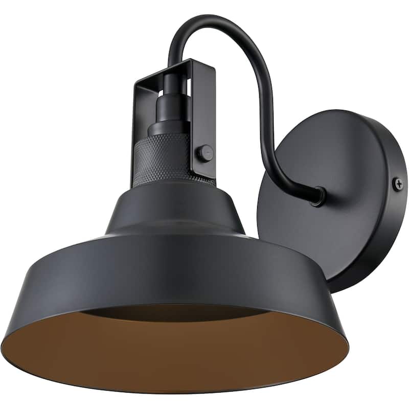 Millennium Lighting 71001 Axell 9" Tall Outdoor Wall Sconce with Metal - Powder Coated Black