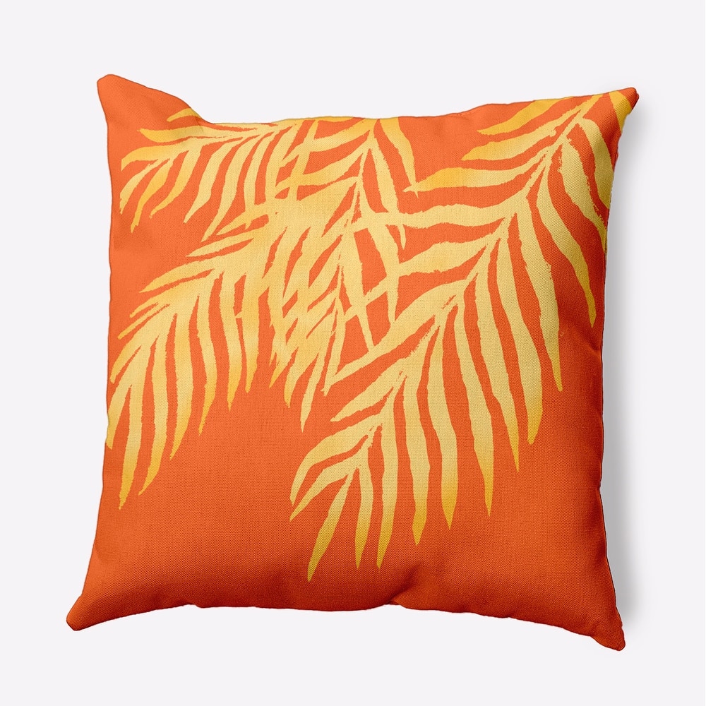 Blowing Palm Fronds Decorative Throw Pillow