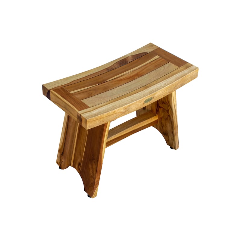 EcoDecors 24 inch, Teak Shower Bench, Teak Bench for Shower, Teak Bench, Shower Teak Bench, Teak Wood Shower Bench