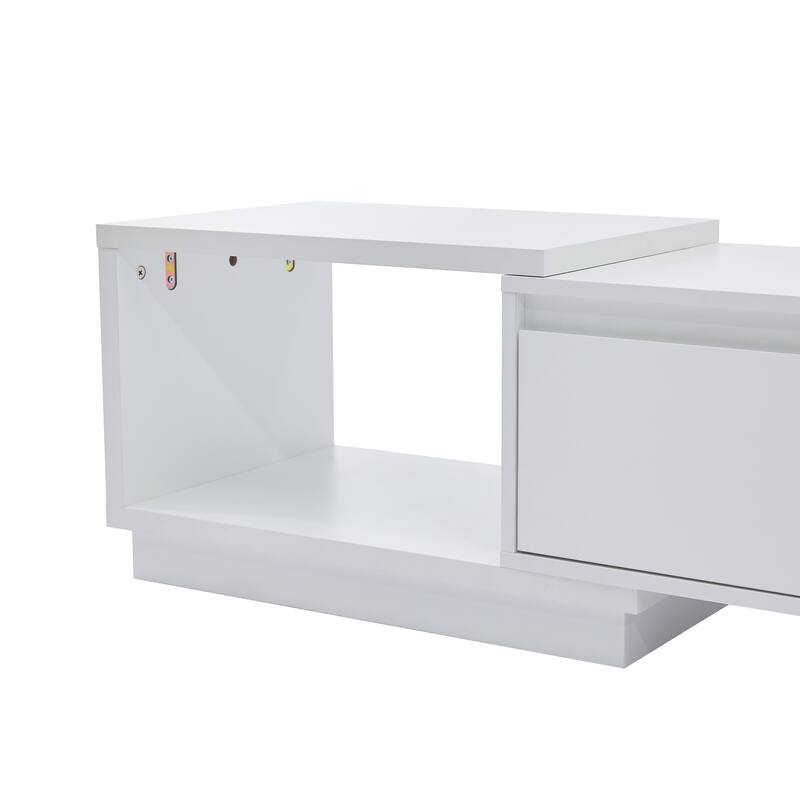 Extendable 102-Inch Modern TV Stand Media Console with 3 Drawers