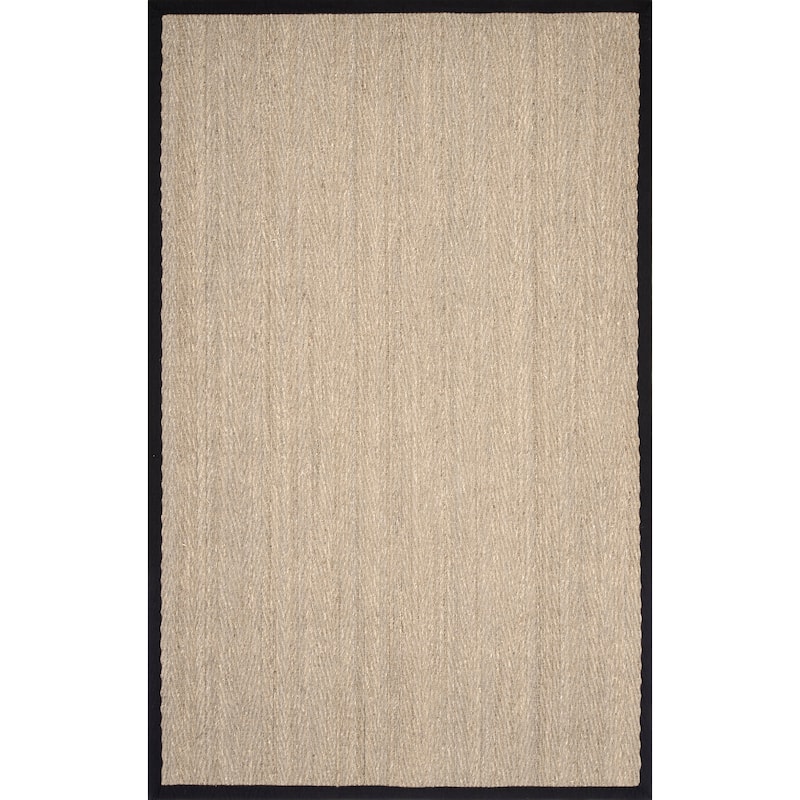 Nuloom Geometric Natural Fiber Seagrass Chevron Area Rug