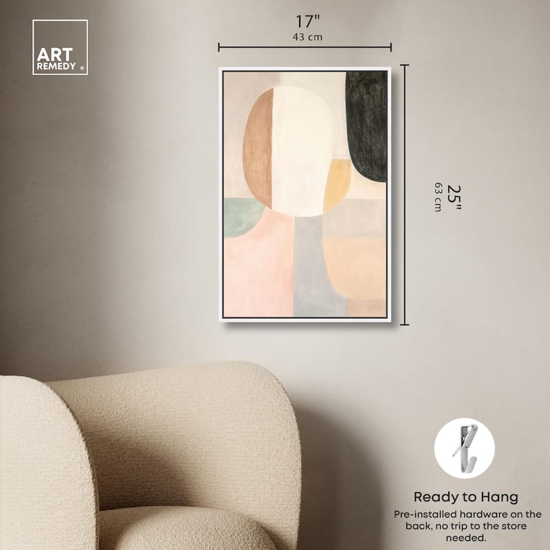 Soft Cubism I Canvas by Art Remedy