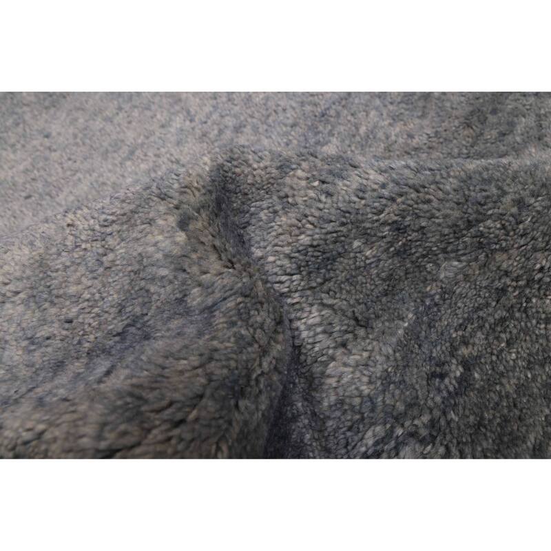 ECARPETGALLERY Hand-knotted Pak Finest Gabbeh Denim Blue Wool Rug - 8'6 x 10'3