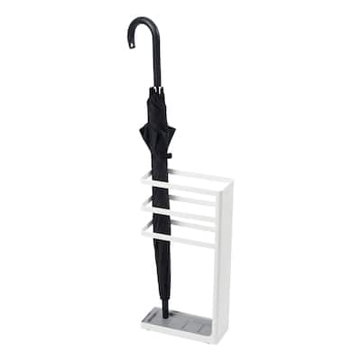 Yamazaki Home Umbrella Stand, Steel, Holds umbrellas at least 10.5" long - L 4.13 x W 9.06 x H 17.72 inches
