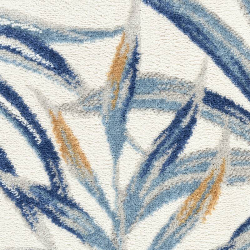 Nourison Pompeii Tropical Contemporary Bordered Area Rug