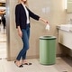 preview thumbnail 7 of 19, 10.6 Gal/40L Open Top Round Trash Can, Stainless Steel with Inner Bucket for Office, Kitchen, Bathroom, Green