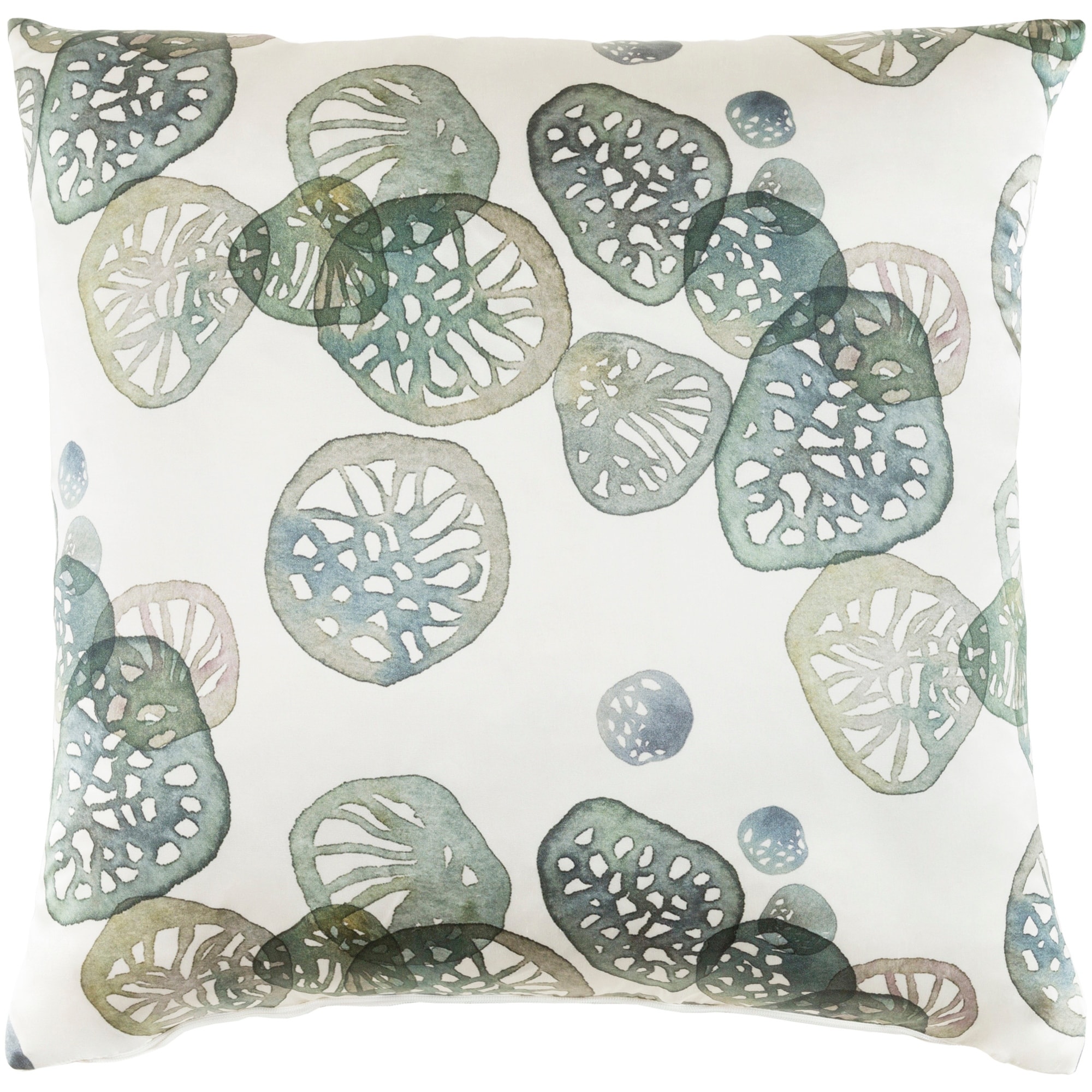 Decorative Stotfold Green Throw Pillow Cover (20 x 20)