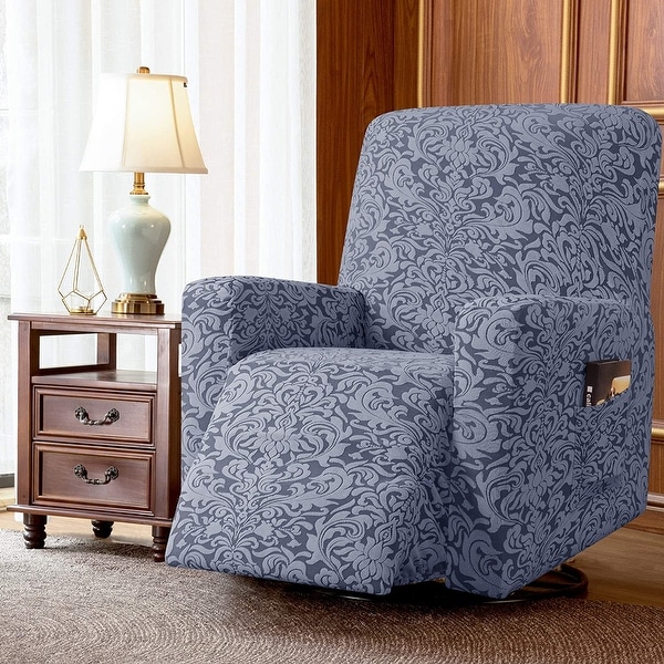 JERSEY "STRETCH" CHAIR COVER SLIPCOVER--LAZY BOY--AQUA-IN 10 SOLIDS & 3 PRINTS 