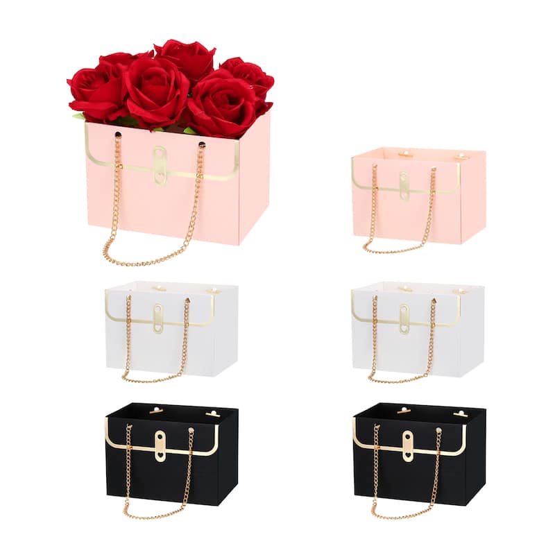 6 Pcs Paper Flower Bags Paper Bouquet Flower Gift Bag