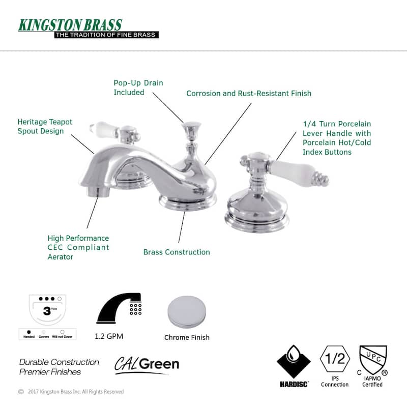 Kingston Brass Bel-Air Widespread Bathroom Faucet