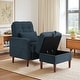 preview thumbnail 51 of 59, Adjustable Backrest Lounge Accent Chair Set with Storage Ottoman