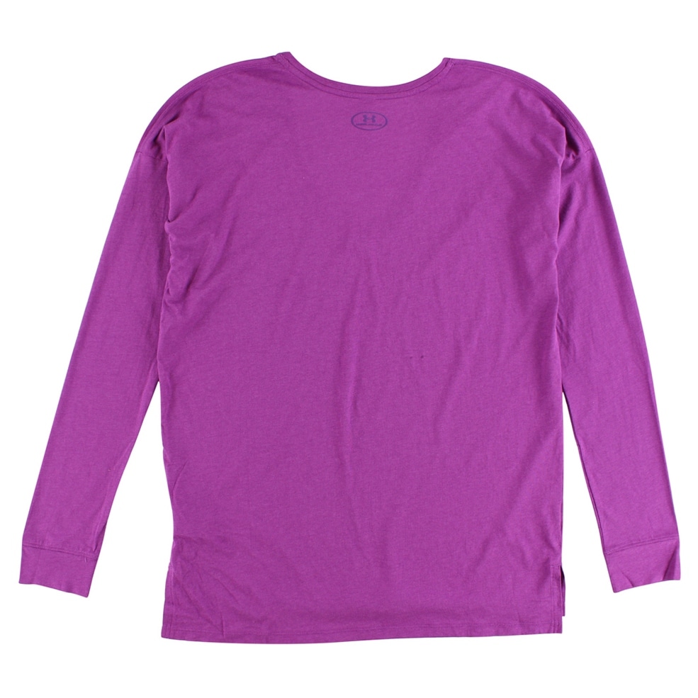 purple under armour long sleeve shirt