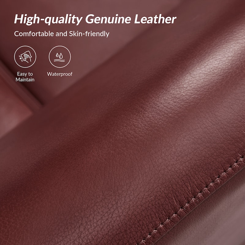 Franco Traditional Genuine Leather Sofa Set of 2 by HULALA HOME