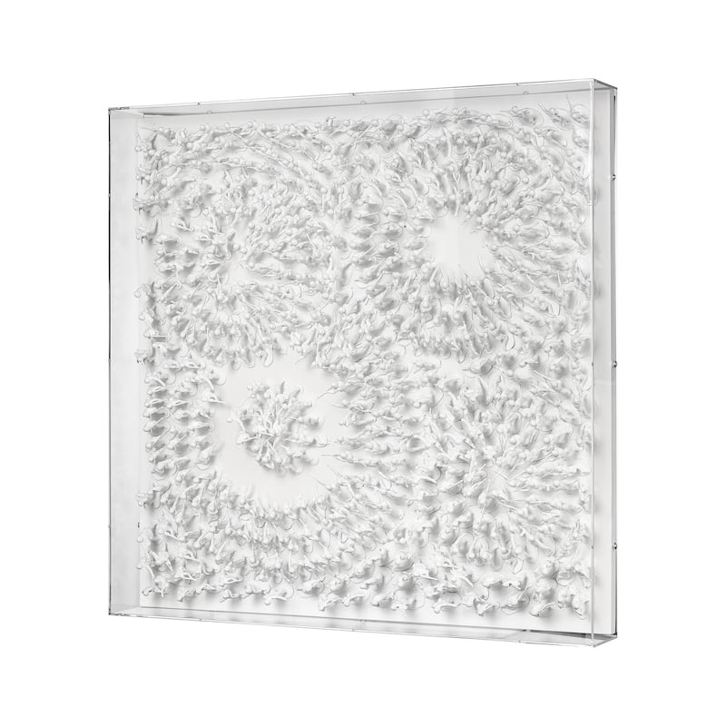 Elk Home Viewpooint White Acrylic 23.75 Inch Wide Wall Art