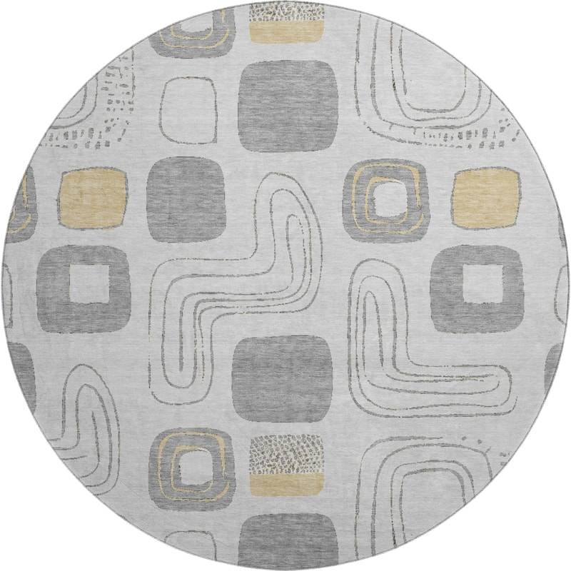 Premium Washable Super Soft Contemporary Elements Mayfield Rug