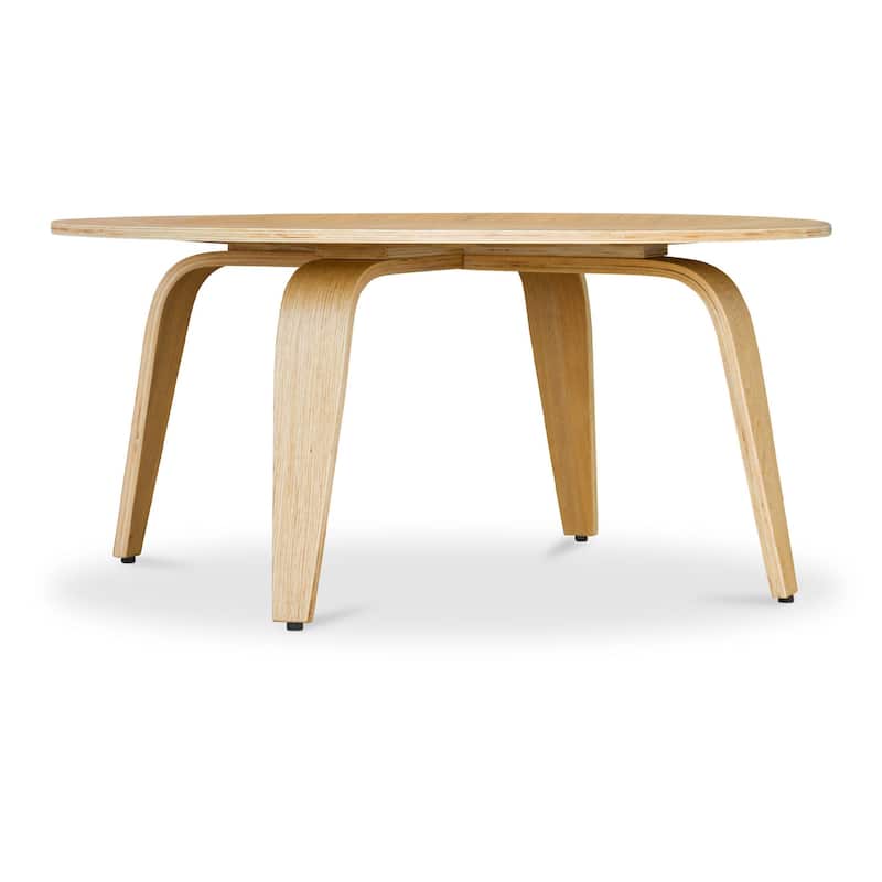 HomeRoots 34" Natural Round Coffee Table - 34