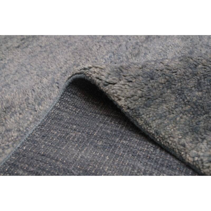 ECARPETGALLERY Hand-knotted Pak Finest Gabbeh Denim Blue Wool Rug - 8'6 x 10'3