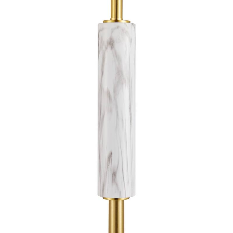 KAWOTI 63.75” Traditional Floor Lamp with Faux White Marble - 63.75"