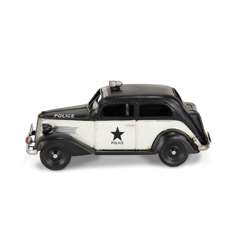 Multicolor Metal 1937 Police Car Model
