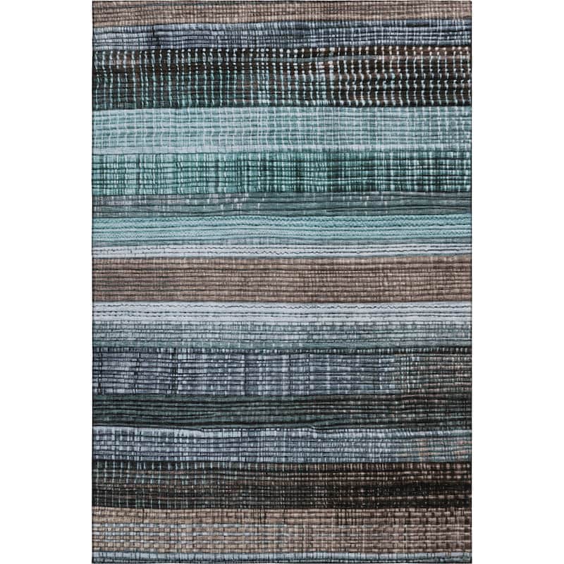 Premium Washable Super Soft Ombre Stripe Mayfield Rug