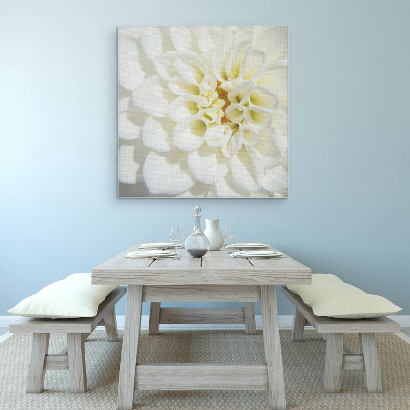White Dahlia by Grand Image Canvas Art Print