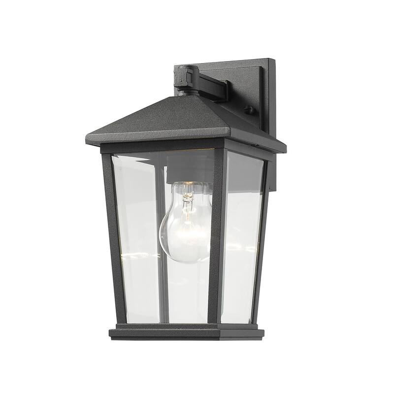 Bellevue Gordon 12" Tall Outdoor Wall Sconce - Black