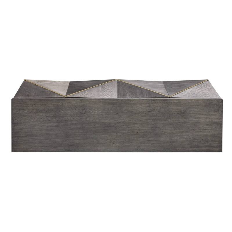 Retro 60" Buffet Cabinet with Storage, Vintage Sideboard with Dimensional Effect 4-Door