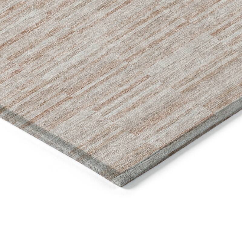 HomeRoots Striped Transitional Rectangle Outdoor Rug