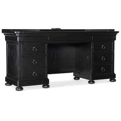 Hooker Furniture 5971-10464 Work Your Way 66" Pecan Veneer 7 Drawer