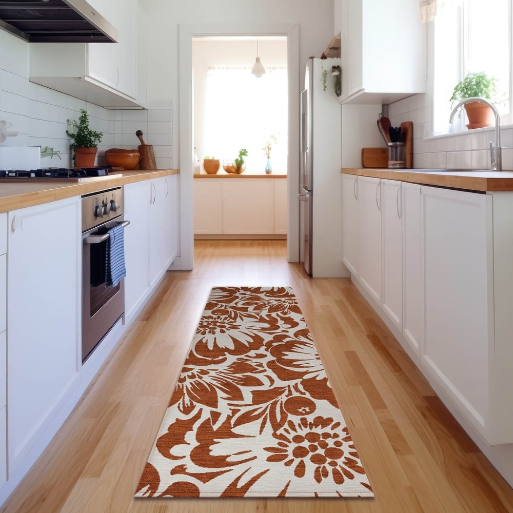 Premium Washable Super Soft Modern Floral Mayfield Rug