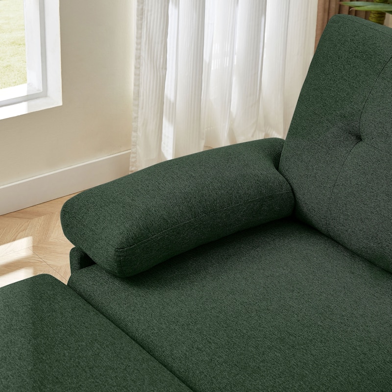86.22" L Shaped Sectional Sofa with Side Storage Pockets